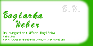 boglarka weber business card